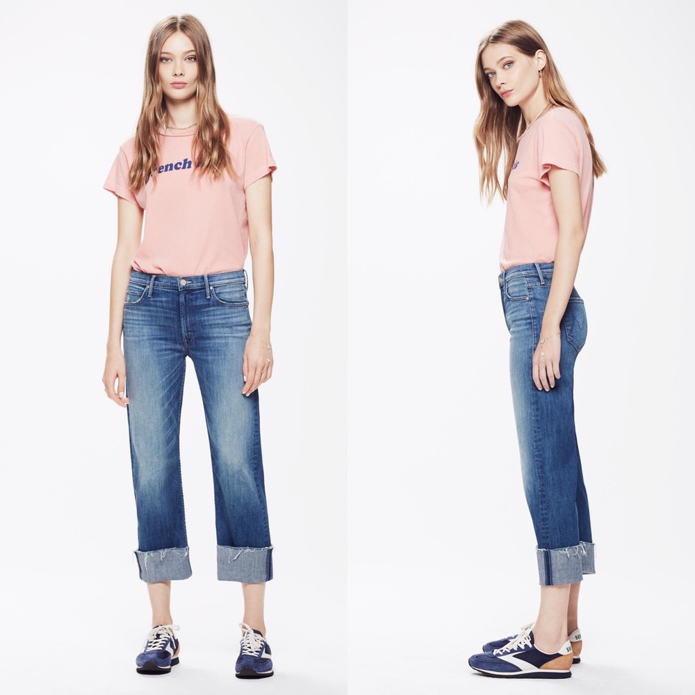 • MOTHER • Dusty Cuff Fray Jeans Mums the Word